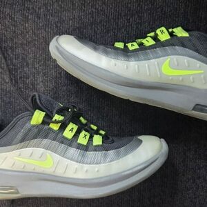 Nike Air Max Gray and Neon Green Sneakers